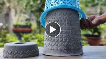How To Casting Unique Flower Pots From The Trash basket